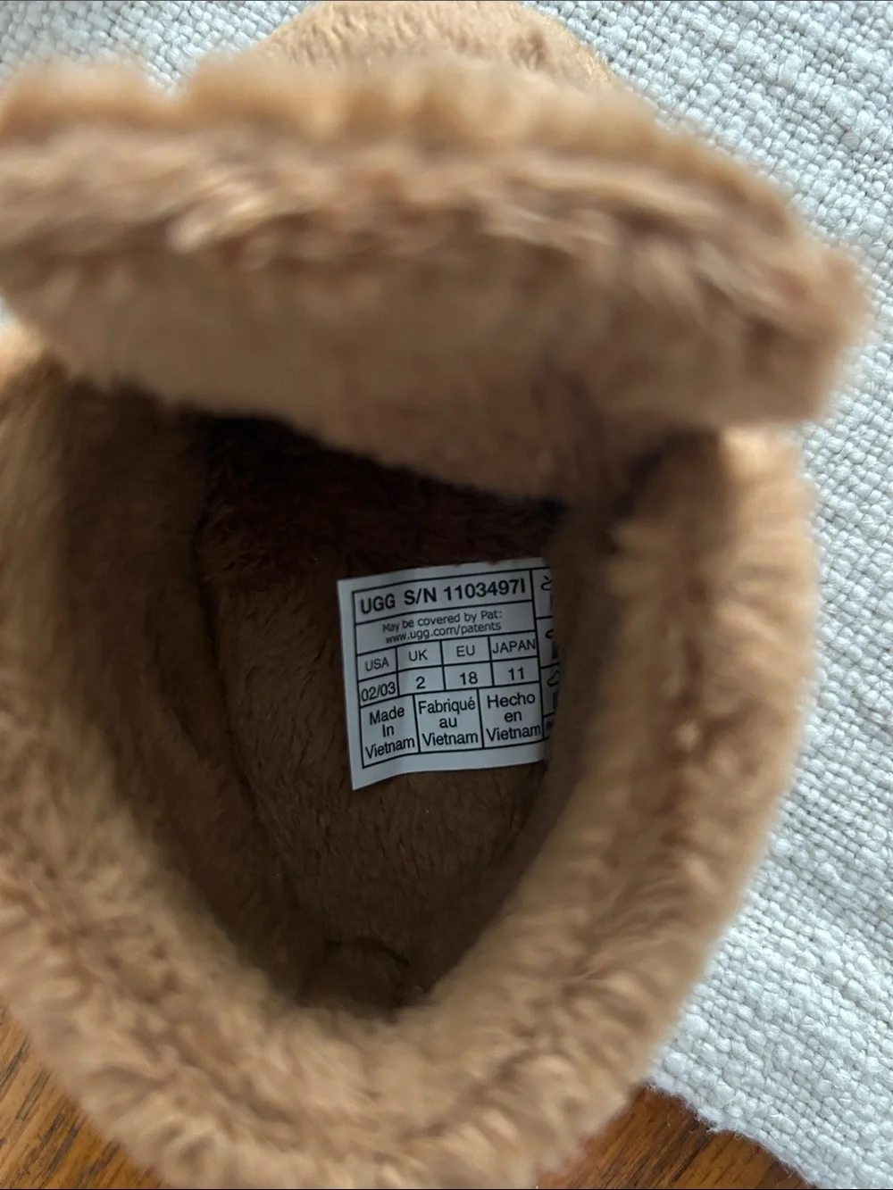 UGG soft plush
